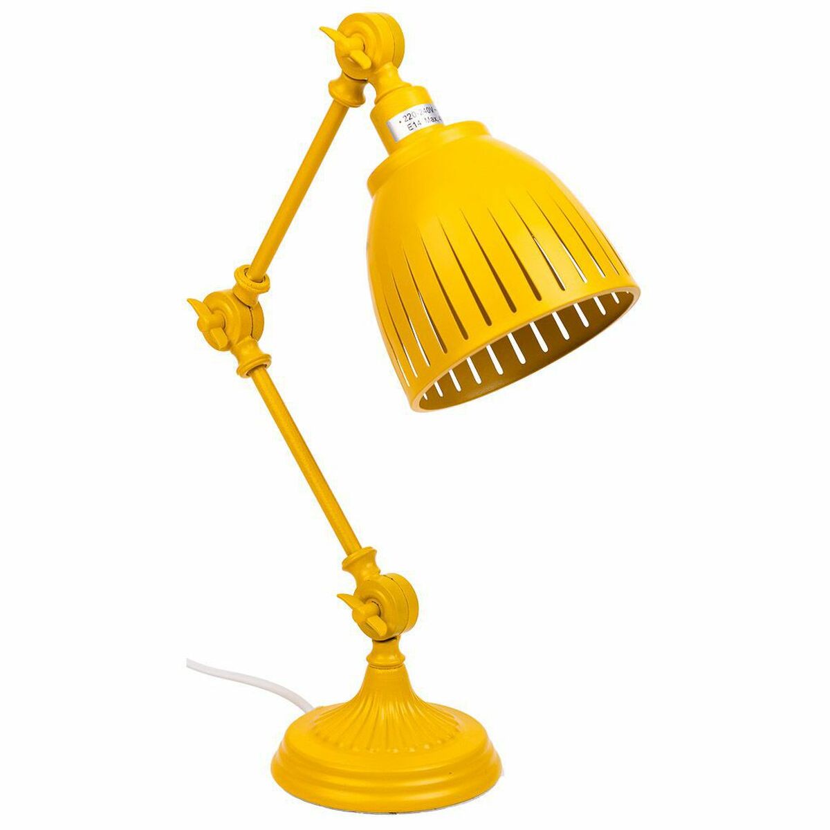 Flexo/Desk lamp Alexandra House Living Yellow Metal 13 x 43 x 25 cm Alexandra House Living