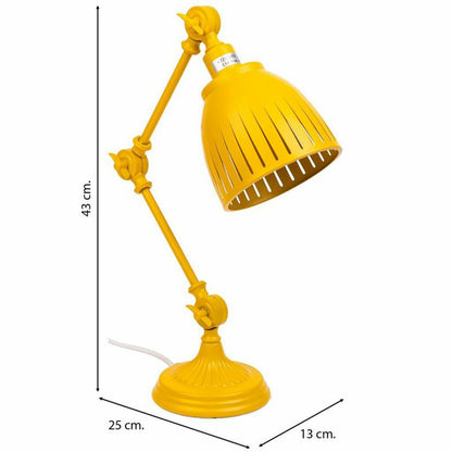 Flexo/Desk lamp Alexandra House Living Yellow Metal 13 x 43 x 25 cm Alexandra House Living