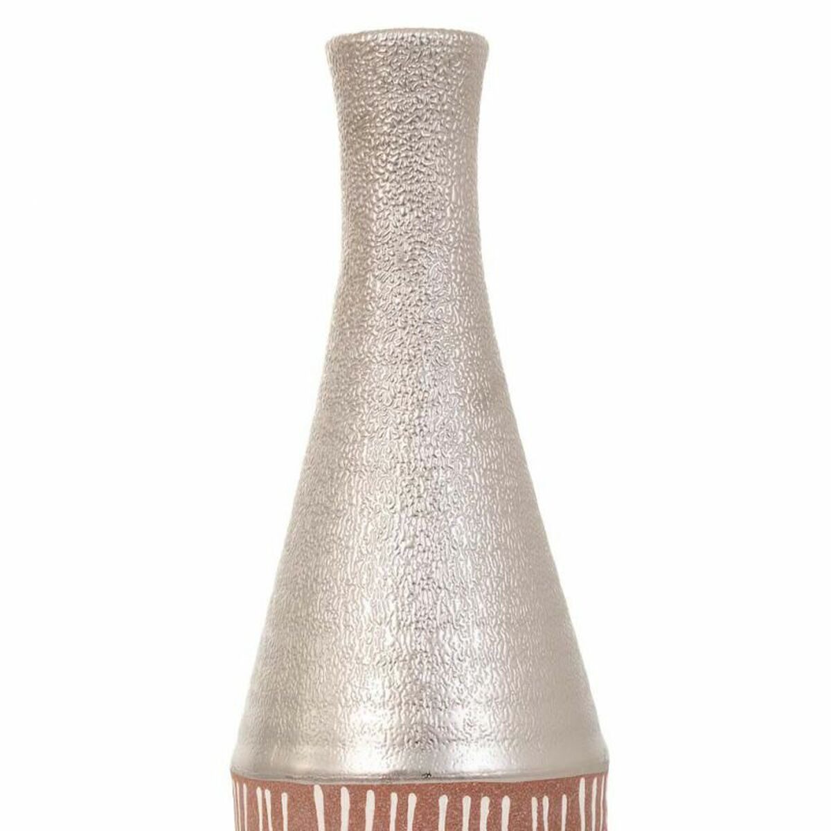 Vase Alexandra House Living Silver Ceramic 13 x 53 x 13 cm Alexandra House Living