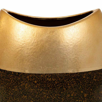 Vase Alexandra House Living Gold Ceramic 13 x 29 x 24 cm Alexandra House Living