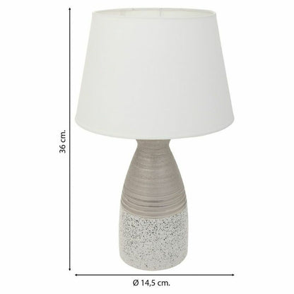 Desk lamp Alexandra House Living Silver Ceramic 14 x 36 x 14 cm Alexandra House Living