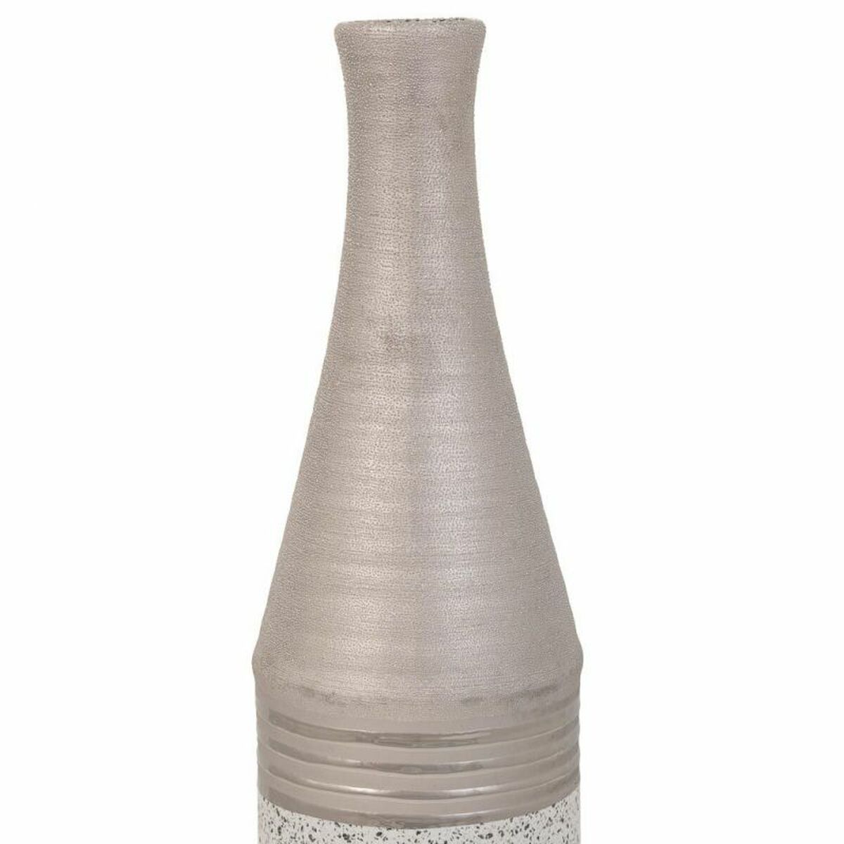 Vase Alexandra House Living Silver Ceramic 13 x 53 x 13 cm Alexandra House Living