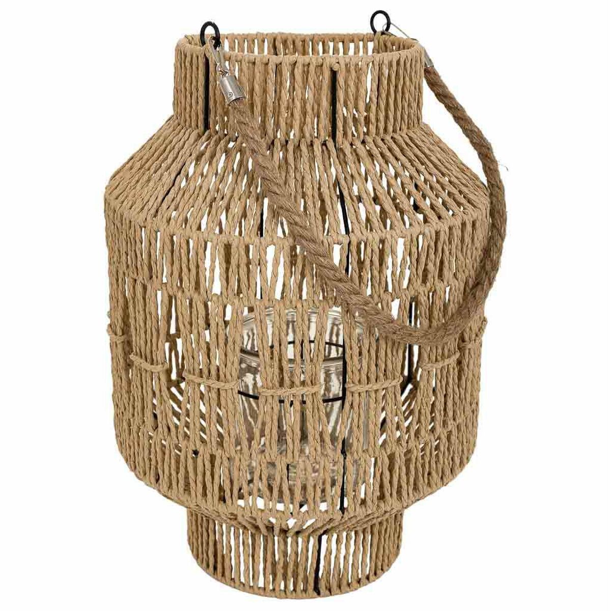 Lantern Alexandra House Living Natural Paper Iron 28 x 41 x 28 cm Alexandra House Living