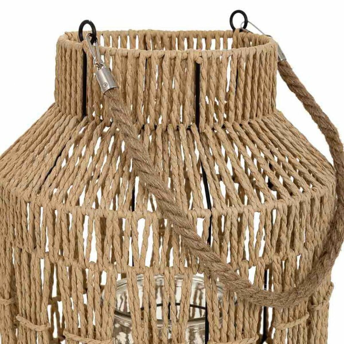 Lantern Alexandra House Living Natural Paper Iron 28 x 41 x 28 cm Alexandra House Living