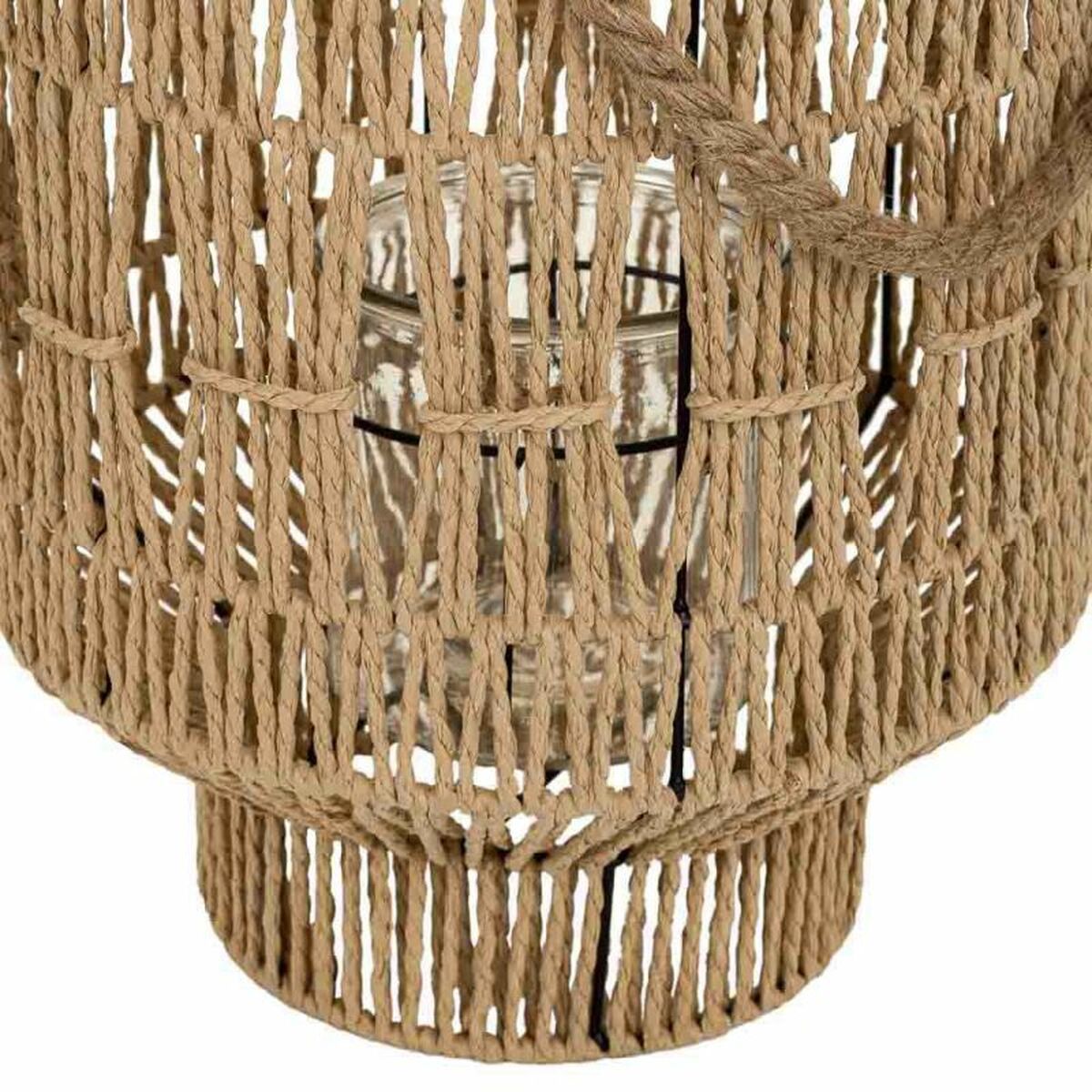 Lantern Alexandra House Living Natural Paper Iron 28 x 41 x 28 cm Alexandra House Living