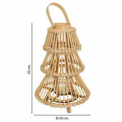 Lantern Alexandra House Living Natural Bamboo 29 x 42 x 29 cm Alexandra House Living