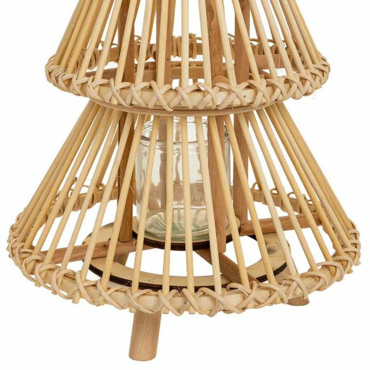 Lantern Alexandra House Living Natural Bamboo 29 x 42 x 29 cm Alexandra House Living