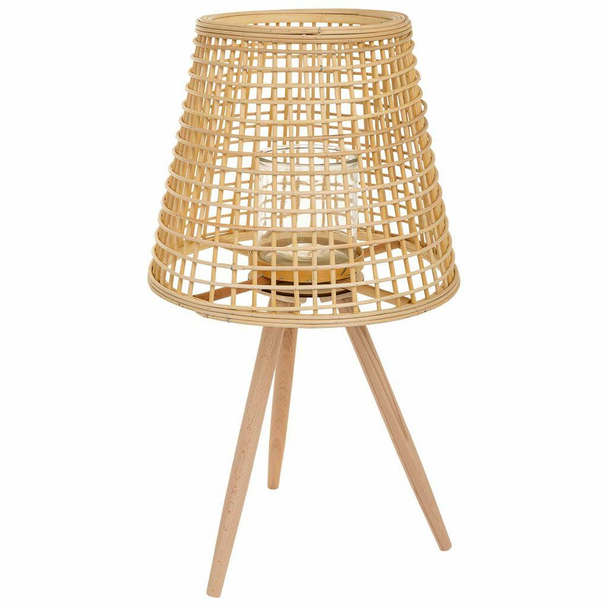 Lantern Alexandra House Living Natural Bamboo Rattan 36 x 64 x 36 cm Alexandra House Living