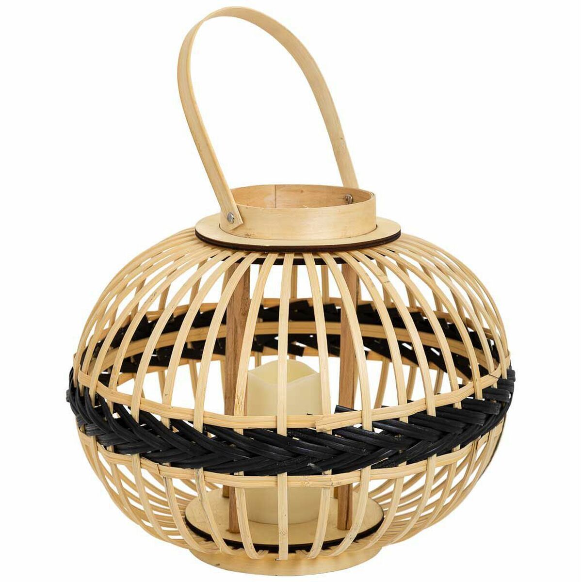 Lantern Alexandra House Living Natural Bamboo 37 x 30 x 37 cm Alexandra House Living