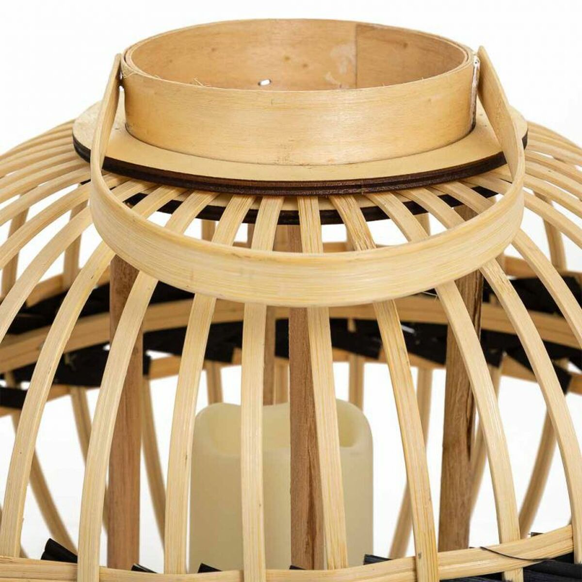 Lantern Alexandra House Living Natural Bamboo 37 x 30 x 37 cm Alexandra House Living