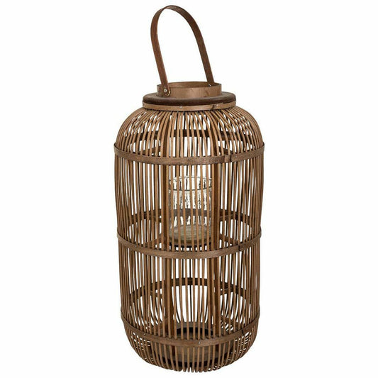 Lantern Alexandra House Living Brown Bamboo Alexandra House Living