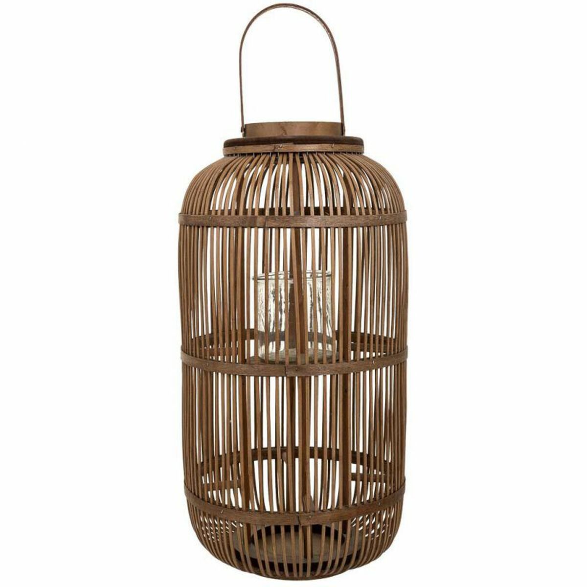 Lantern Alexandra House Living Brown Bamboo Alexandra House Living