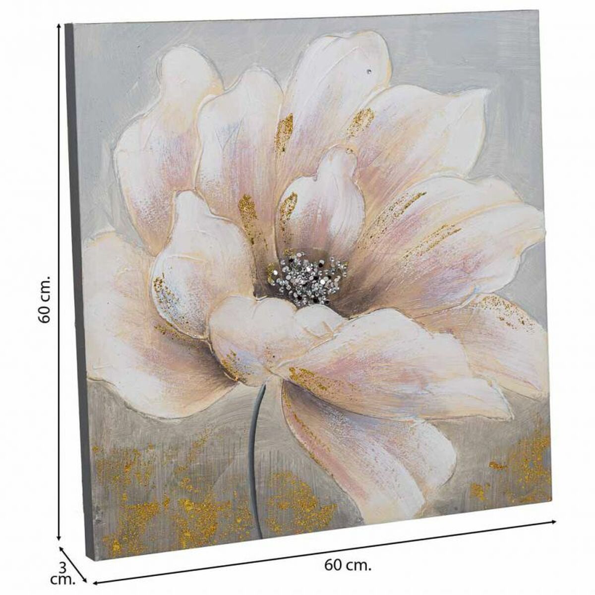 Painting Alexandra House Living Nature Canvas Fir wood 60 x 3 x 60 cm Alexandra House Living