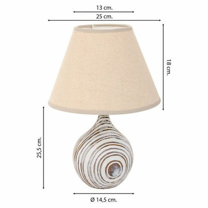 Desk lamp Alexandra House Living White Polyresin 220-240 V 14 x 25 x 14 cm Alexandra House Living