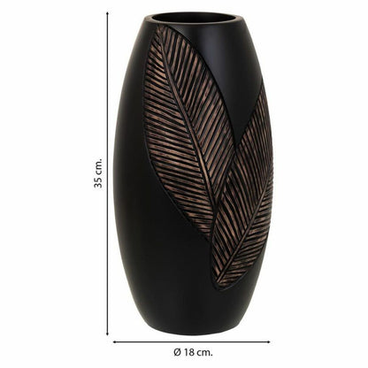 Vase Alexandra House Living Brown Polyresin 18 x 35 x 18 cm Alexandra House Living