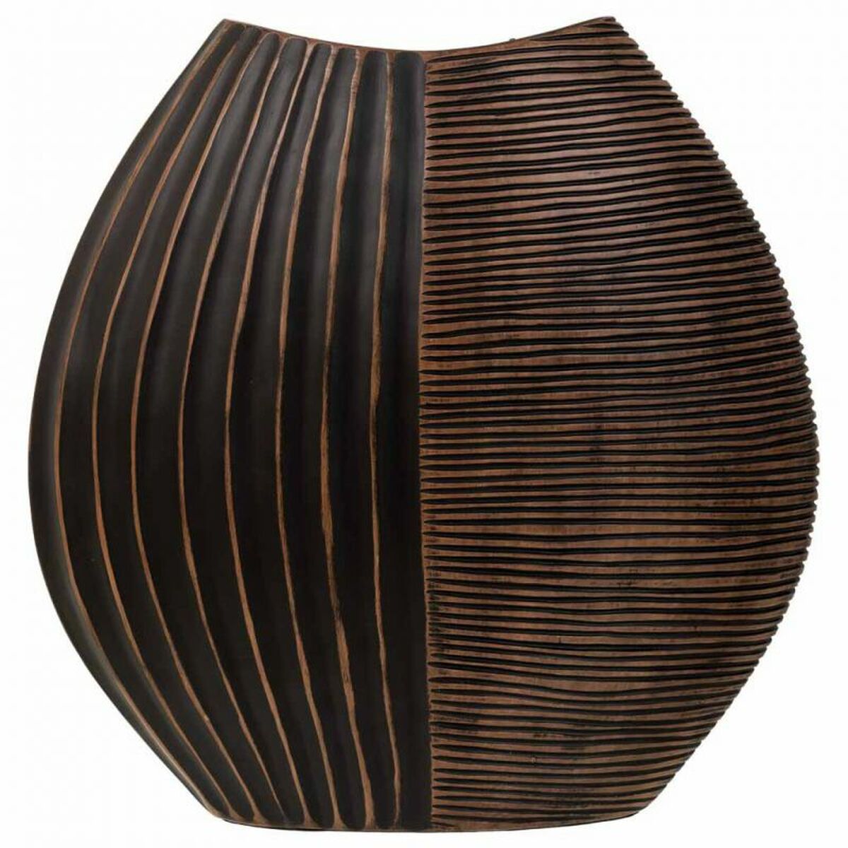 Vase Alexandra House Living Brown Polyresin 10 x 29 x 29 cm Alexandra House Living