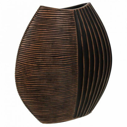 Vase Alexandra House Living Brown Polyresin 10 x 29 x 29 cm Alexandra House Living