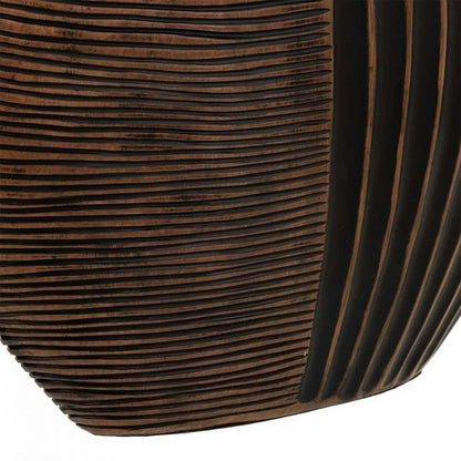 Vase Alexandra House Living Brown Polyresin 10 x 29 x 29 cm Alexandra House Living