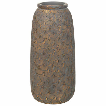 Vase Alexandra House Living Grey Golden Polyresin 15 x 31 x 15 cm Alexandra House Living