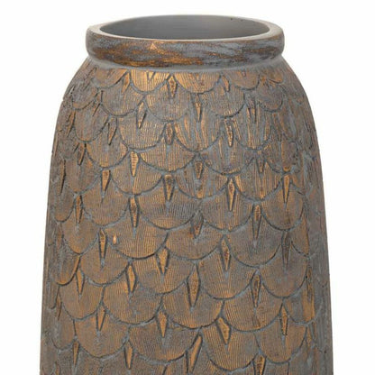 Vase Alexandra House Living Grey Golden Polyresin 15 x 31 x 15 cm Alexandra House Living