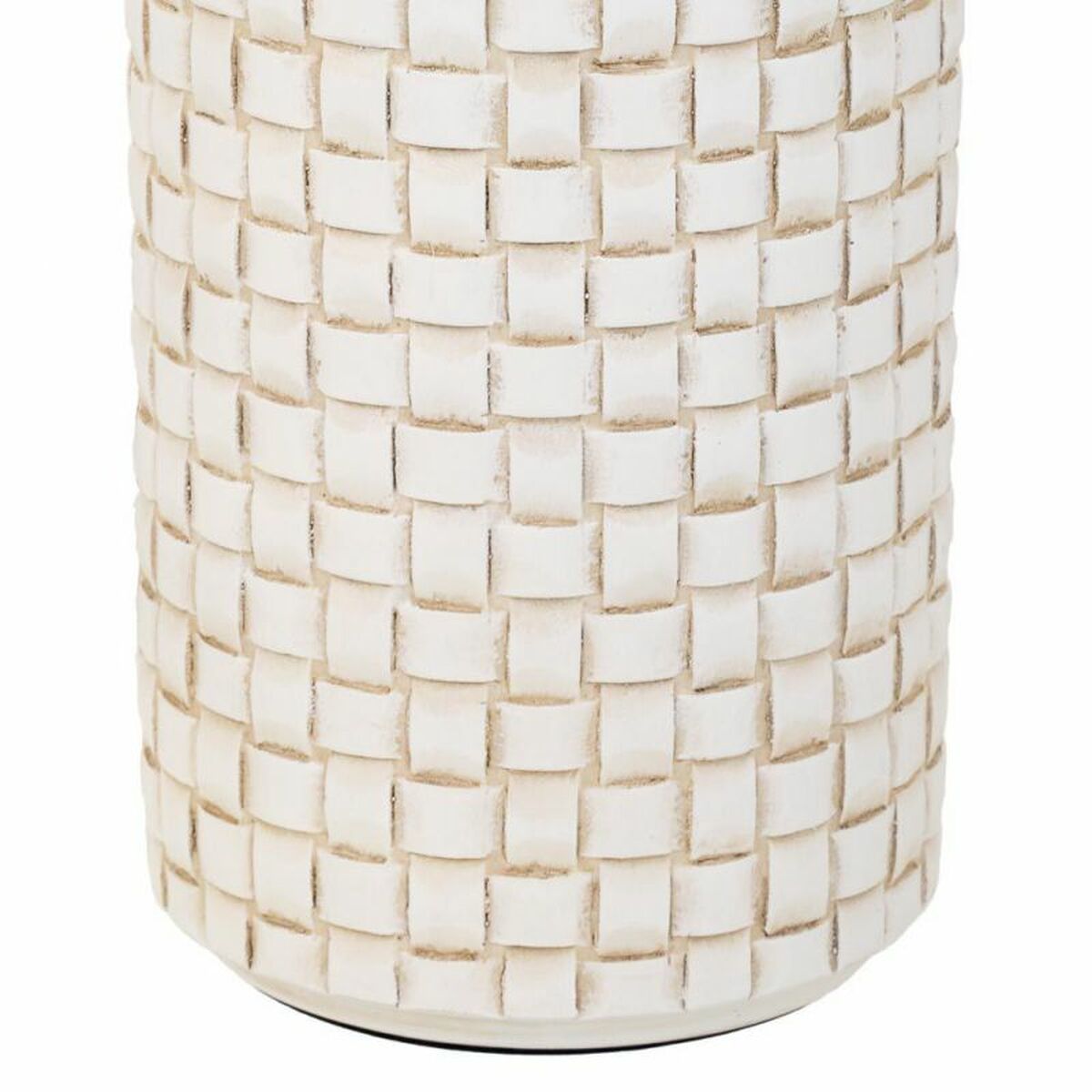 Vase Alexandra House Living White Polyresin 14 x 39 x 14 cm Alexandra House Living