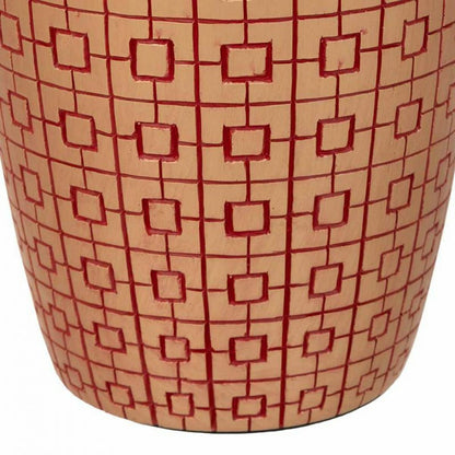 Vase Alexandra House Living Red Golden Polyresin 18 x 24 x 18 cm Alexandra House Living