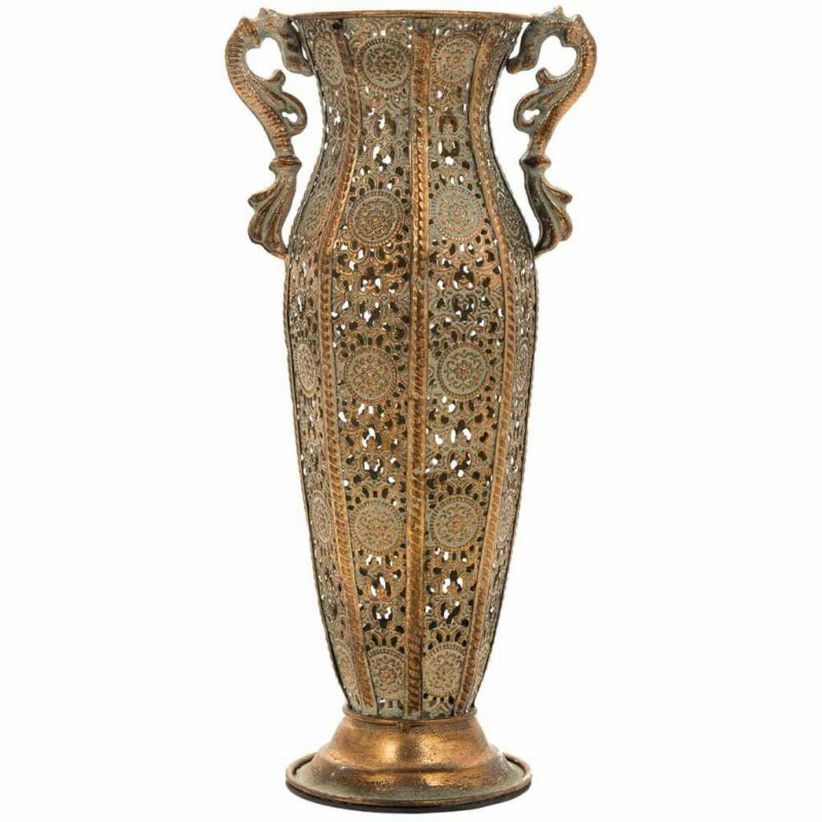 Vase Alexandra House Living Gold Iron 11 x 34 x 11 cm Alexandra House Living