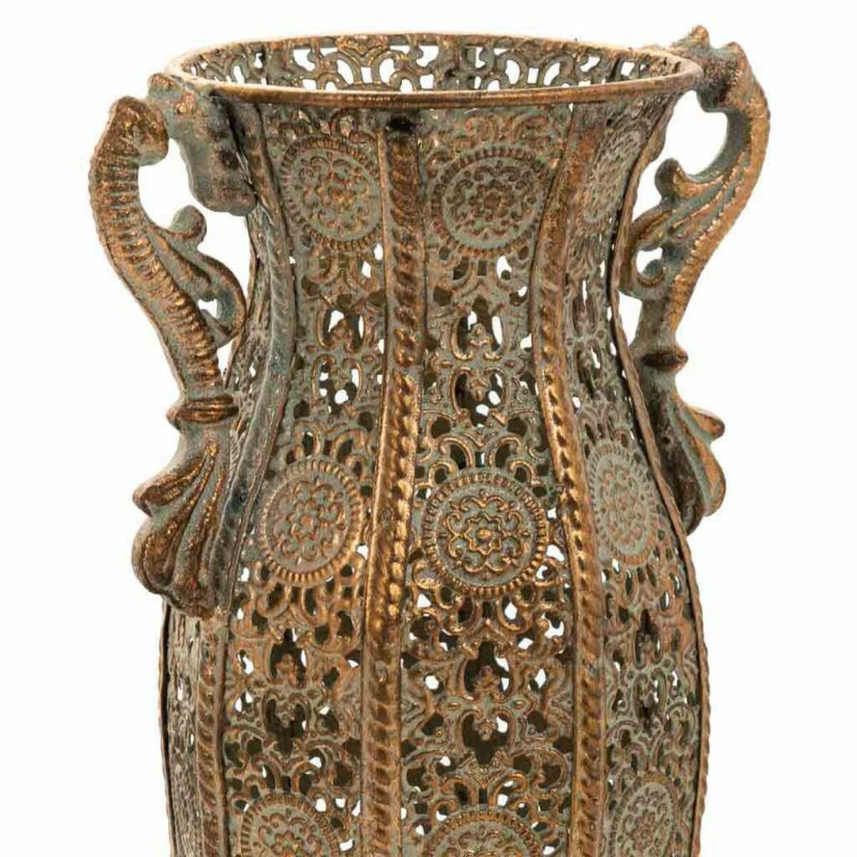 Vase Alexandra House Living Gold Iron 11 x 34 x 11 cm Alexandra House Living