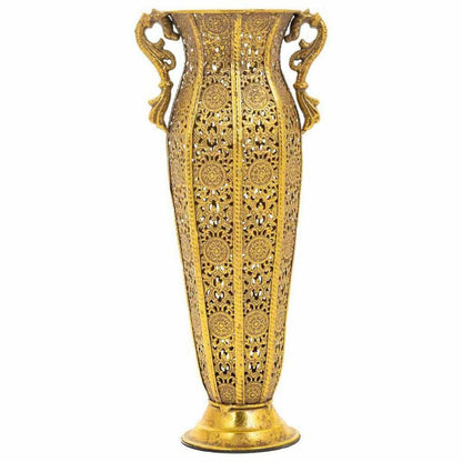 Vase Alexandra House Living Gold Iron 12 x 38 x 16 cm Alexandra House Living