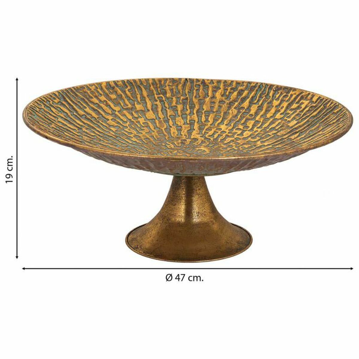 Centerpiece Alexandra House Living Gold Iron 47 x 19 x 47 cm Alexandra House Living