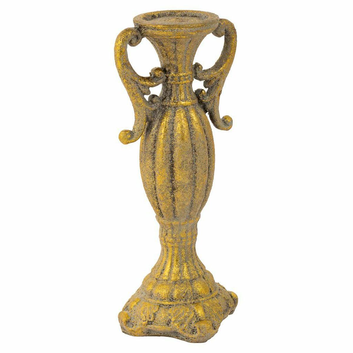 Candle Holder Alexandra House Living Gold Resin 14 x 33 x 14 cm Alexandra House Living