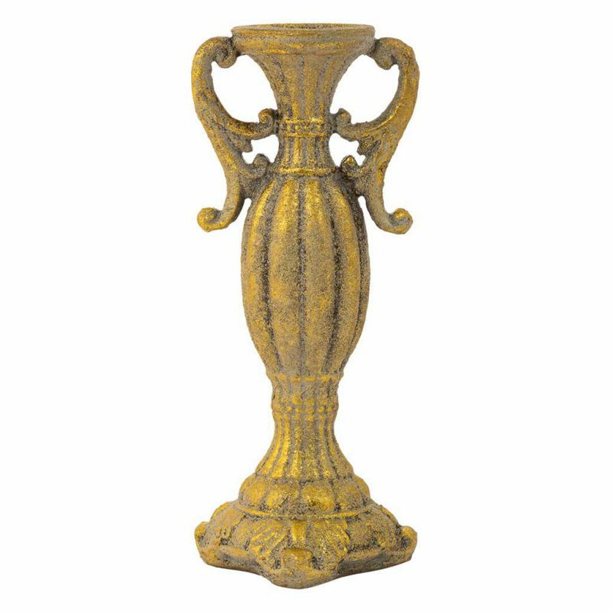 Candle Holder Alexandra House Living Gold Resin 14 x 33 x 14 cm Alexandra House Living