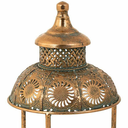 Candleholder Alexandra House Living Gold Glass Iron 19 x 42 x 19 cm Alexandra House Living