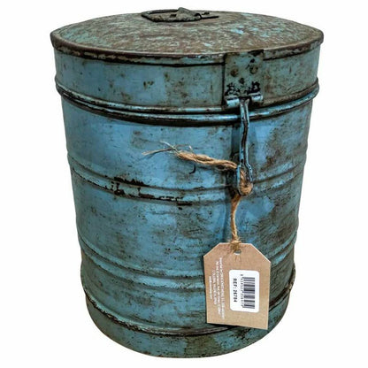 Decorative canister Alexandra House Living Blue Iron Traditional style 22 x 26 x 22 cm Alexandra House Living