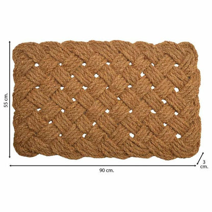 Doormat Alexandra House Living Natural Coconut Fibre 3 x 90 x 55 cm Alexandra House Living