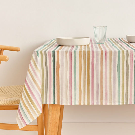 Stain-proof tablecloth Belum Naiara 4-100 Multicolour 300 x 150 cm Striped Belum