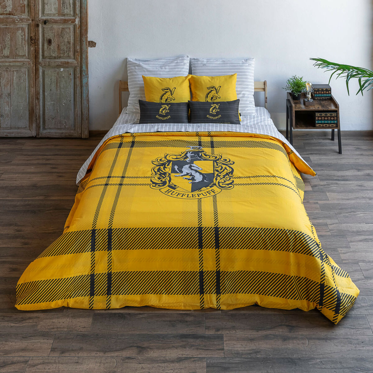 Nordic cover Harry Potter Classic Hufflepuff Multicolour 175 Threads 240 x 220 cm King size Harry Potter