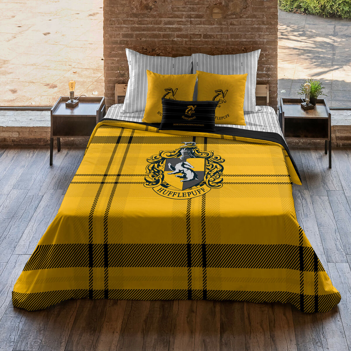 Nordic cover Harry Potter Classic Hufflepuff Multicolour 175 Threads 240 x 220 cm King size Harry Potter