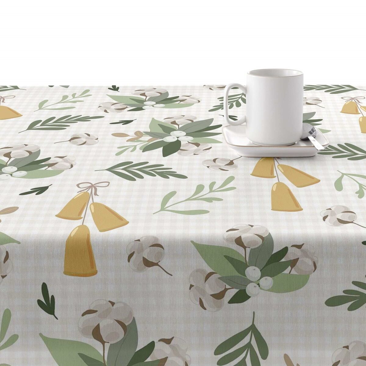 Stain-proof resined tablecloth Belum Merry Christmas Multicolour 250 x 150 cm Belum