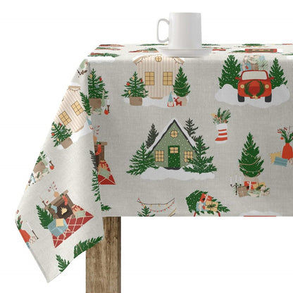 Stain-proof resined tablecloth Belum Merry Christmas Multicolour 250 x 140 cm Belum