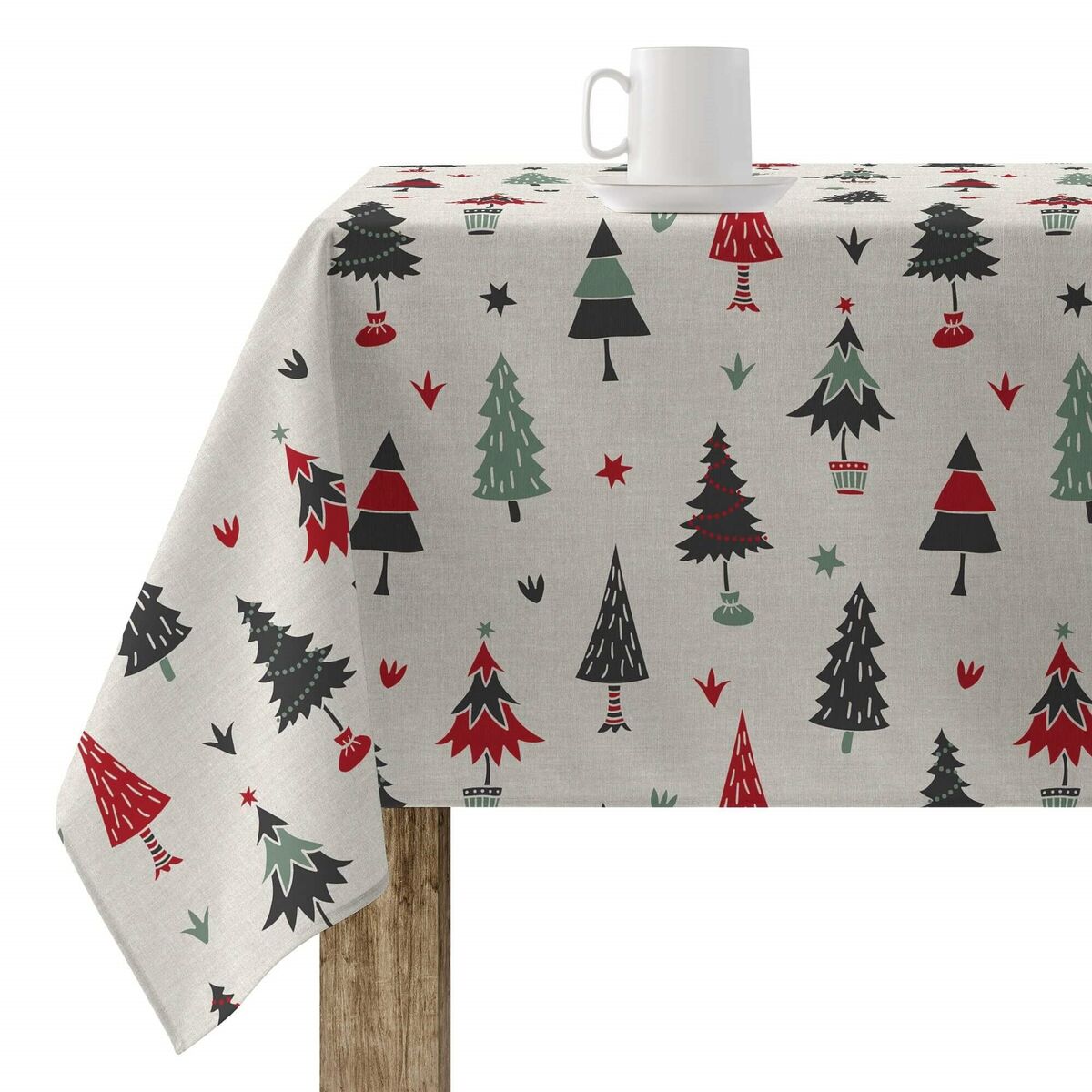 Stain-proof resined tablecloth Belum Merry Christmas Multicolour 250 x 150 cm Belum