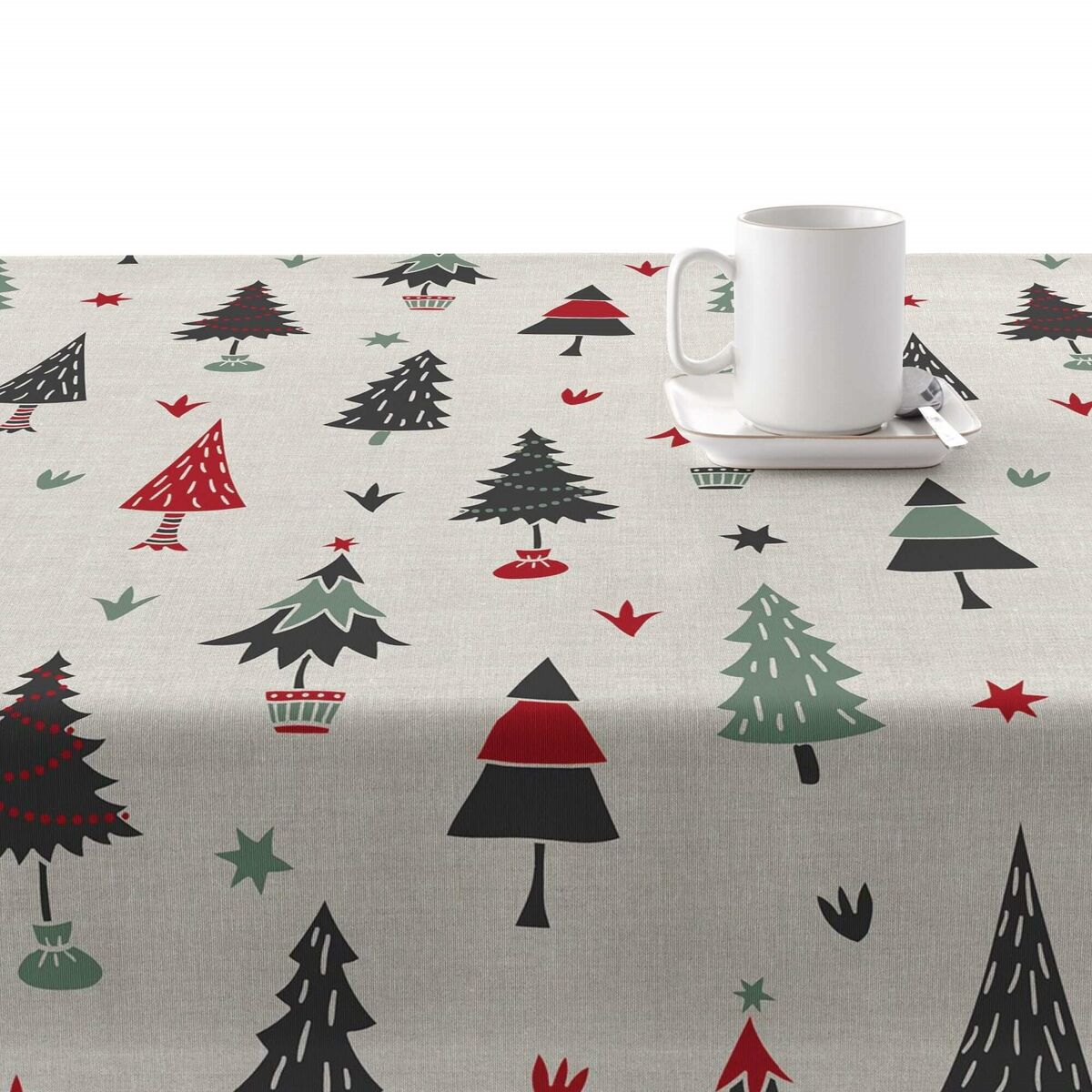 Stain-proof resined tablecloth Belum Merry Christmas Multicolour 250 x 150 cm Belum