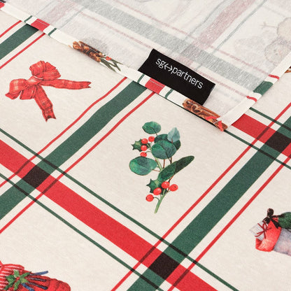 Stain-proof resined tablecloth Belum Scottish Christmas Multicolour 250 x 150 cm Belum