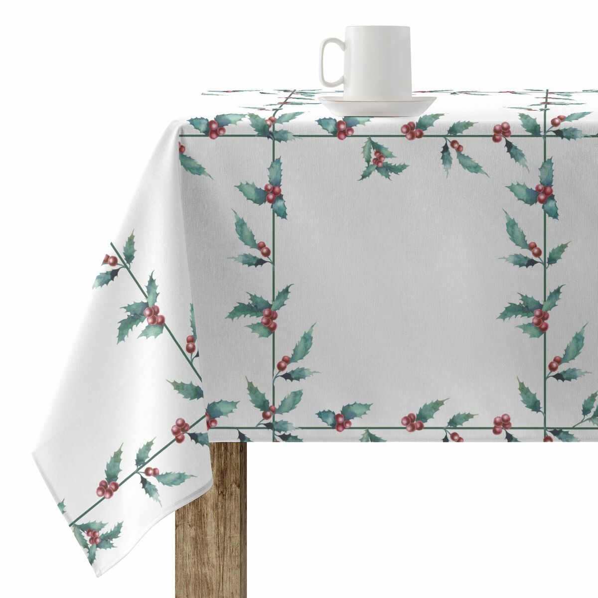 Stain-proof resined tablecloth Belum White Christmas Multicolour 250 x 150 cm Belum