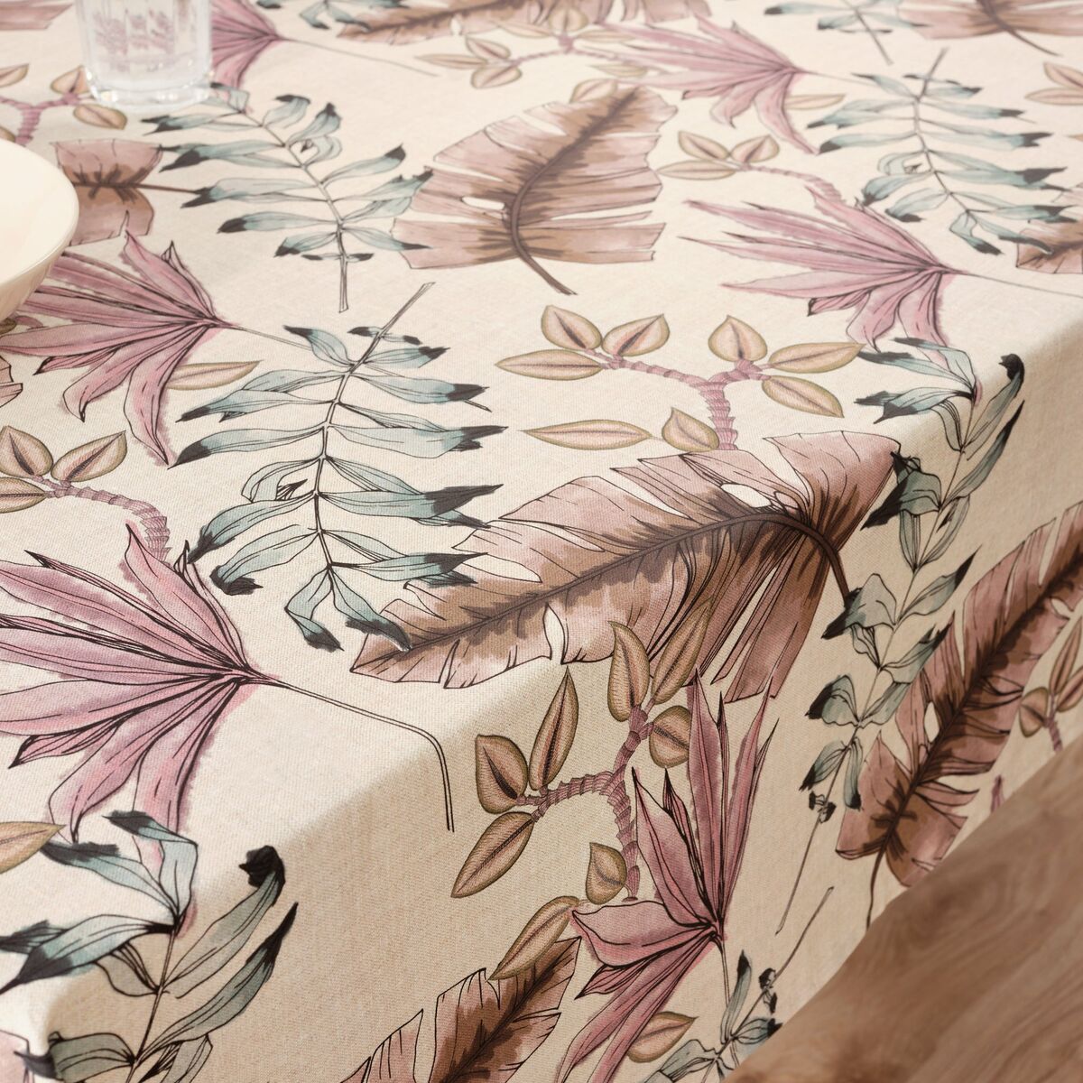 Tablecloth Belum 0120-314 Beige 250 x 155 cm Floral Belum