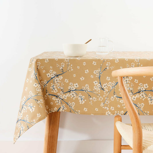 Tablecloth Belum 0120-330 Mustard 250 x 155 cm Flowers Belum