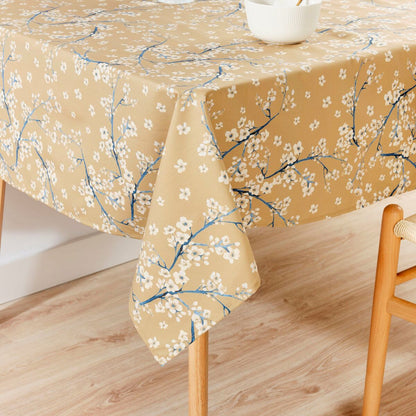 Tablecloth Belum 0120-330 Mustard 250 x 155 cm Flowers Belum