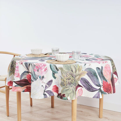 Stain-proof tablecloth Belum 0318-105 Multicolour Ø 180 cm Flowers Belum