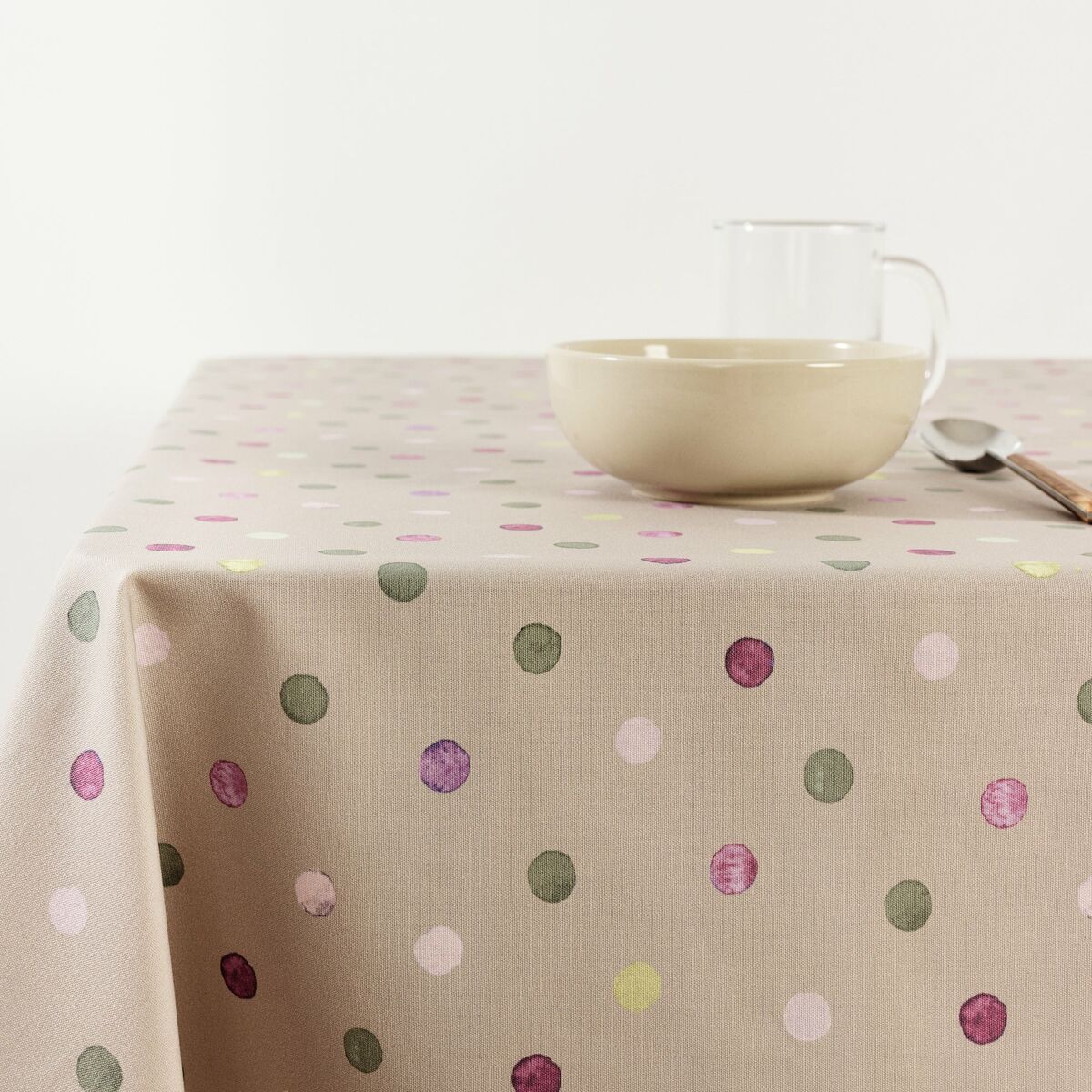 Tablecloth Belum 0120-357 Beige 240 x 155 cm Spots Belum