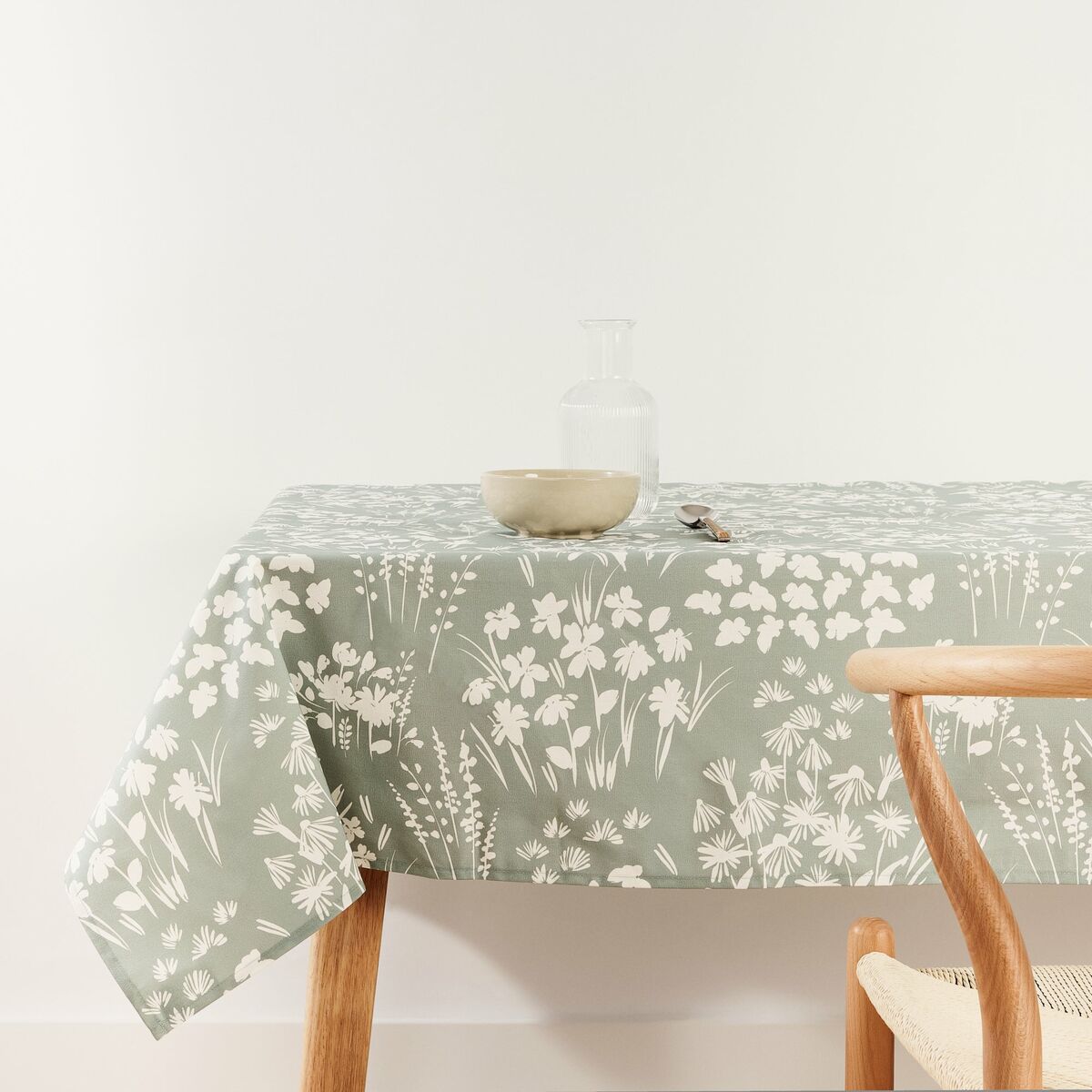 Tablecloth Belum 0120-360 Green 240 x 155 cm Flowers Belum